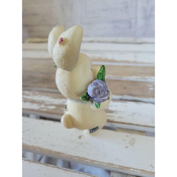World Bazaar Easter bunny rabbit tulip figurine st - Picture 4 of 7